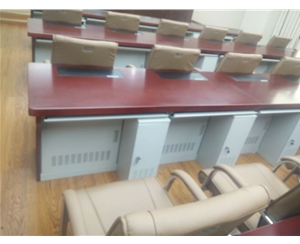 鋼木升降電腦桌